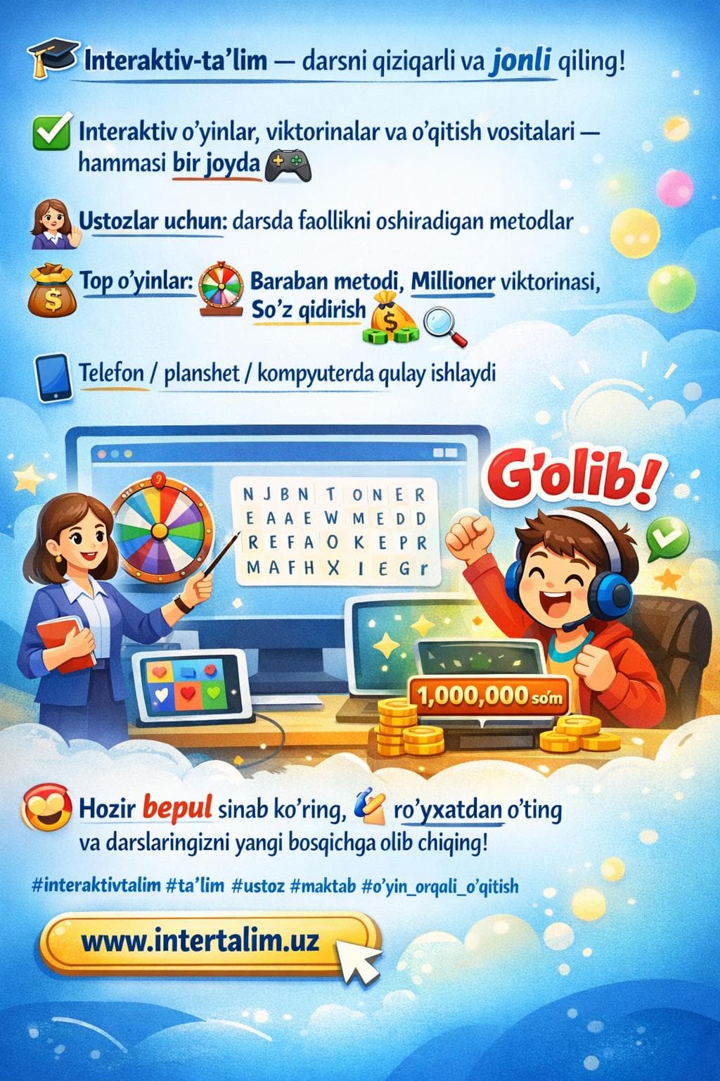 Interaktiv ta'lim platformasi